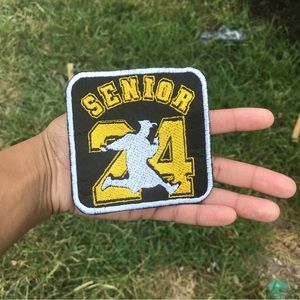Senior 2024 iron on patch | Senior life | jacket patch | grad 2024